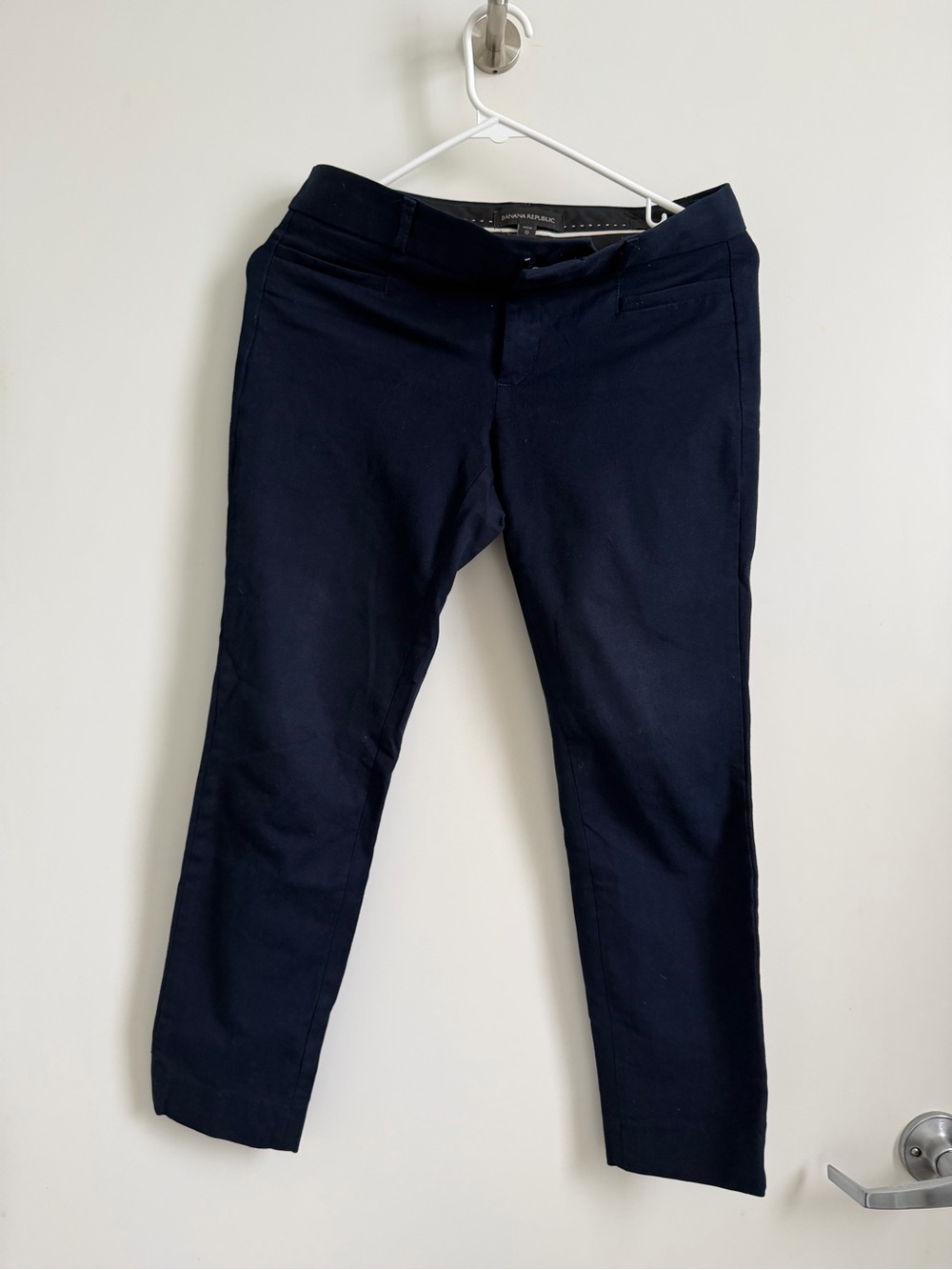 Banana Republic Navy and Black Petite Trousers